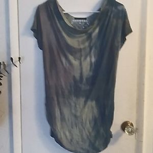 Inspired tie dye crochet back. M, multi colored blue and purple